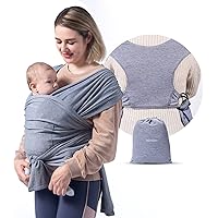 Momcozy Baby Wrap Carrier Slings, Easy to Wear Infant Carrier Slings for Babies Girl and Boy, Adjustable Baby Carriers for Ne