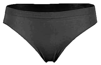 R-Dessous 6 Stück Damen Slips Set schwarz Seamless Microfaser Unterwäsche
