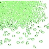 uxcell 5000Pcs Wedding Table Scatter Confetti Fake Crystals Acrylic Diamonds Rhinestones Vase Fillers Gems for Crafts,Table Centerpiece Decor, Bridal Shower Party (Light Green, 4.5mm)
