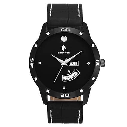 Analog Black Day and Date Mens Watch JM-1016