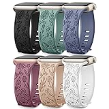 SNBLK Women's 6-Pack Floral Apple Watch