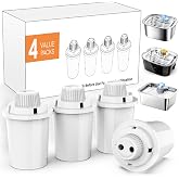 Dog Water Fountain Filters Replacement 4 Pack,2 Months Set of Water Filter Replacement for SwSun Large Pet Water Fountain Stainless Steel,7 Layer Vertical Filtration for D2341,D2419,D2322,D2223,D2340