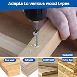 AMLOOPH Self Tapping Wood Screws 535 Pcs M2 M2.5 M3 Assortment Kit with Box view 5