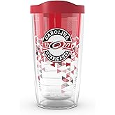 Tervis Classic Tritan 16oz Classic Tumbler with Travel Lid | NHL® Carolina Hurricanes® - Shatter | Made in America, BPA/PFAS Free, Keeps Drinks Hot or Cold