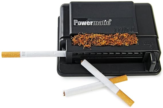 M&M MM Powermatic Mini Black - Handstopfmaschine Zigarettenstopf-Maschine, Kunststoff, schwarz 10 x 10 x 5 cm