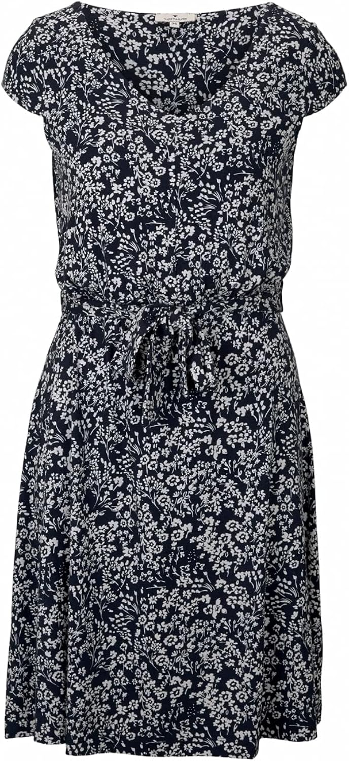 Tom Tailor Damen Basic Jersey Kleid – Lässiges Allrounder-Kleid In A-Linie, Aus Weichem Viskose-Jersey