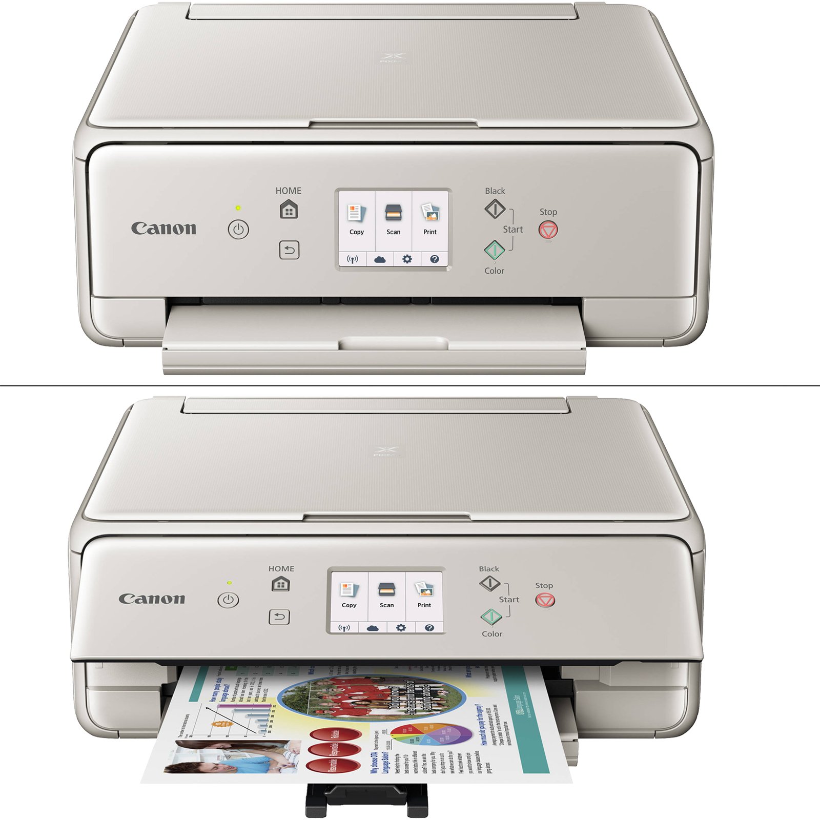 Canon PIXMA TS6020 Wireless All-in-One Compact Inkjet Printer With ...