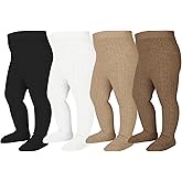 Mini angel Baby Tights Cable Knit Tights Baby Leggings Seamless Cotton Stockings Pantyhose 3/4 Pack for Infants Toddlers 0-5T