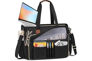 Sac fourre-tout pour enseignant de 15,6" pour femme, sacoche professionnelle pour ordinateur portable, sac de travail, sac d'