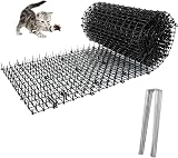 Yukiyi Anti-Cat Spikes 200x28cm Plastic Cat Deterrent Mat 8 Pegs view 1