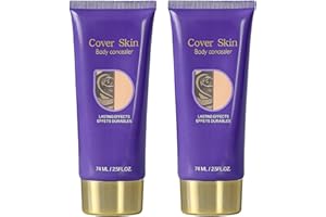 PRICYRU All over Complexion Perfector, Tattoo Cover Up Makeup Waterproof, Body Coverage Perfector, Transfer-Resistant and Long-Last Body Foundation (2PCS)