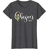 Chosen 1 Peter 2:9 Inspirational Message Christian T-Shirt T-Shirt, Women, Dark Heather Grey, 3X-Large