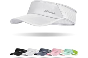 Linlook Sports Sun Visor for Men Women Breathable Mesh, Stretchy Foldable Cooling Visor Hat for Running, Golf, Tennis, Hiking