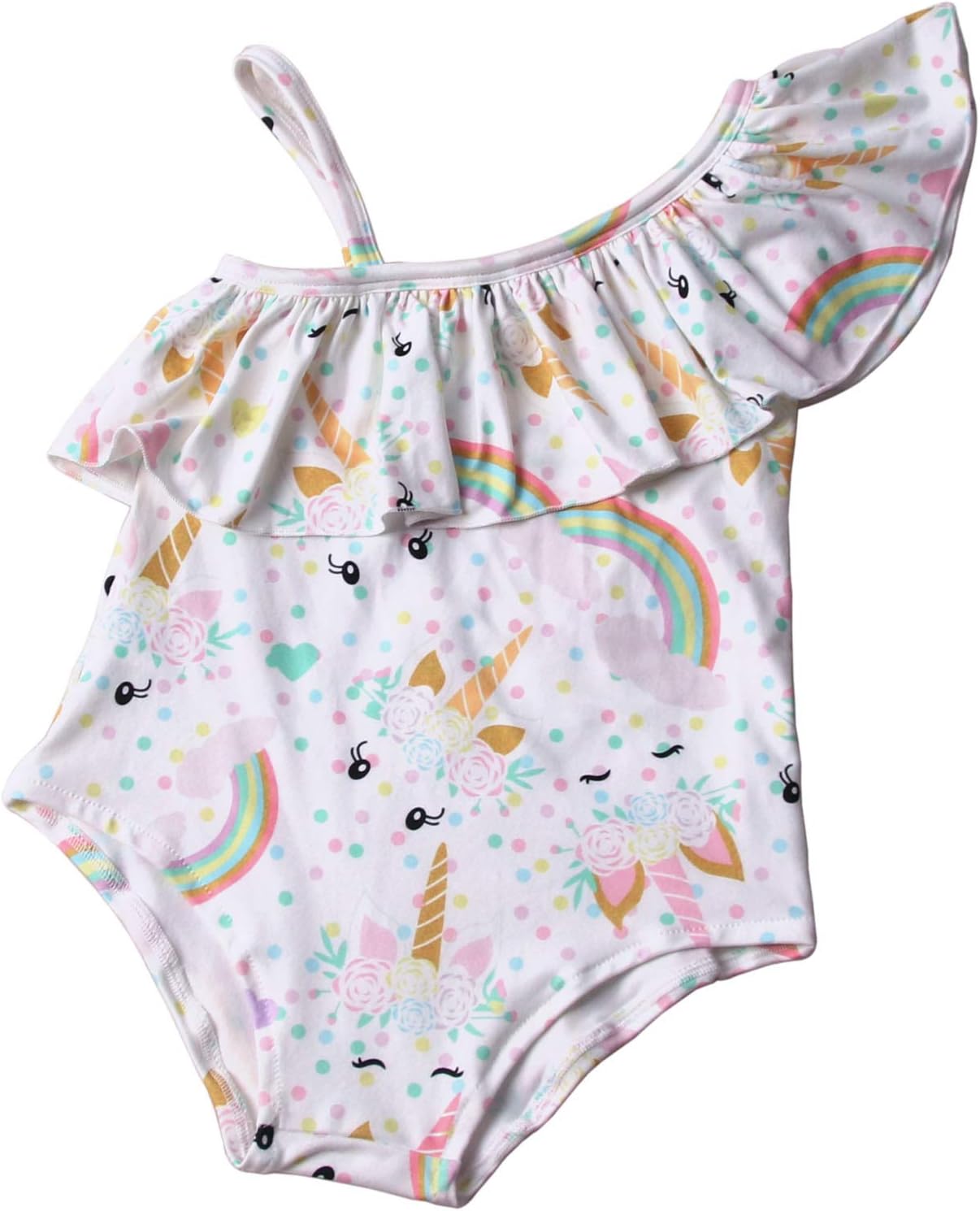 Baby Girls Unicorn Swimsuit One Piece Kids Bathing Suit Little Girls Swimming Wear