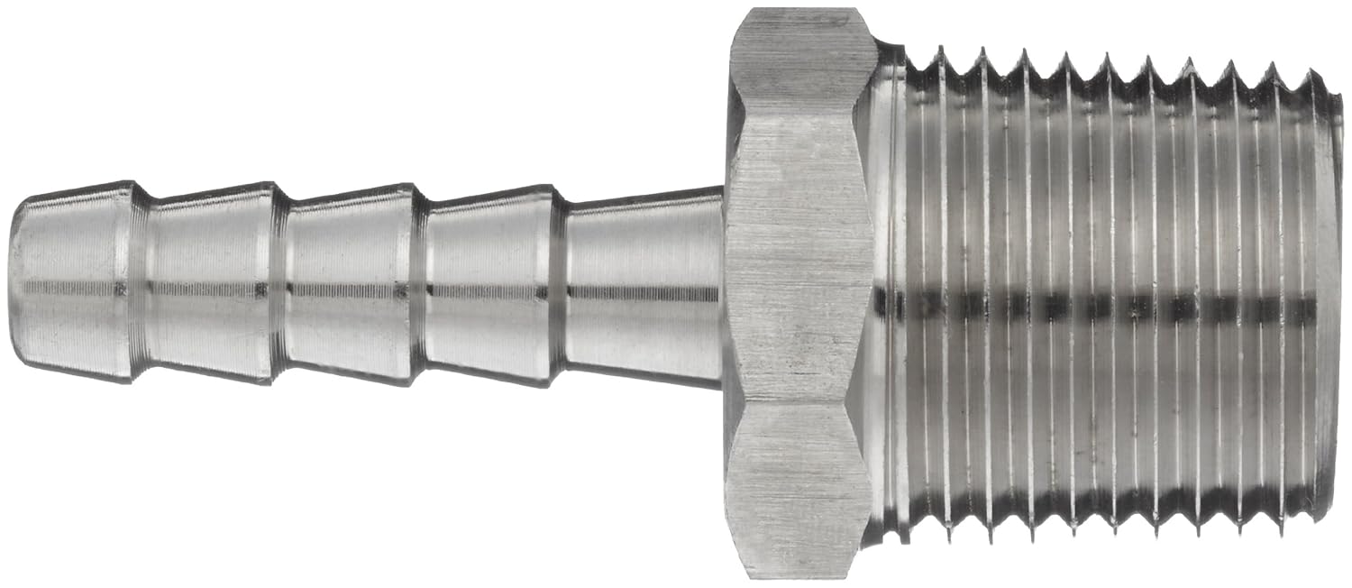 Dixon RN64 Stainless Steel 316 Hose Fitting 1/2 NPT Male x 3/4 Hose ID