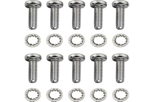 BLCYANUE 10PCS Screws Chrome Front Disc Brake Rotor TORX Bolts Fit for Harley davidson Touring Dyna Softail Sportster Street Glide with Cast Wheels OEM #43655