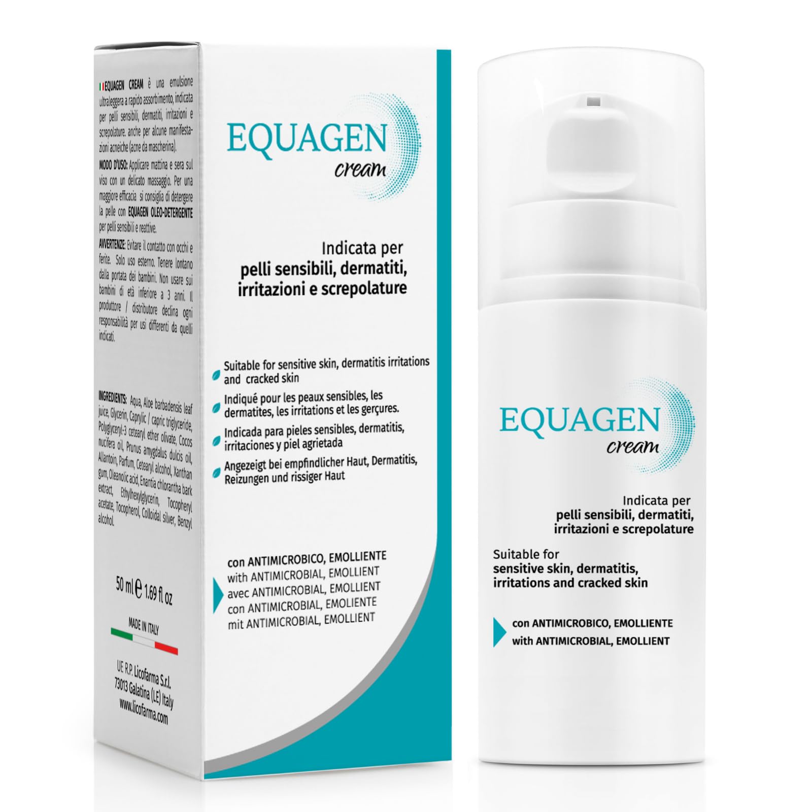 Equagen Gentle Sebum-normalizing Rebalancing Face Cream 99% Ingredients of Natural Origin