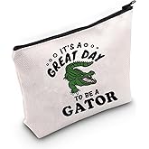 TSOTMO Gator Gift Alligator Gift Gator Cosmetic Bag for Alligator Lovers Animal Lovers Gift Crocodile Zoo Gift