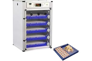 YAKUST 340 Eggs Incubator ，Automatic Incubator for Hatching Eggs, with Automatic Egg Turning and Temperature Humidity Control, Poultry Hatching Incubator for Chicken Duck Goose Quail Bird