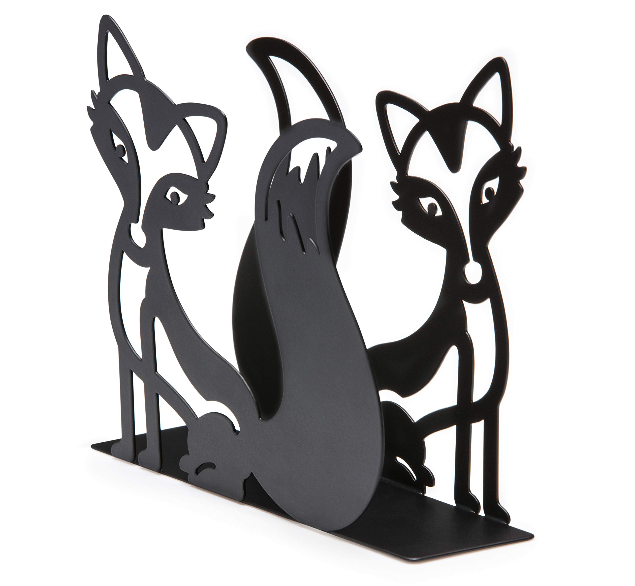 Mango Steam Tabletop Napkin/Tissue & Letter Holder for Home, Kitchen, Restaurants (Fox, Black) — image 1