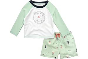 GERBER 2-Piece Baby & Toddler Boys Later Gator Rash Guard & Swim Trunks Set