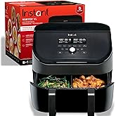 Instant Vortex 9 Quart VersaZone 8-in-1 Air Fryer with Dual Basket Option, From the Makers of Instant Pot with EvenCrisp Tech