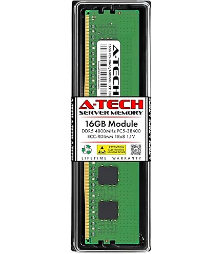 SAMSUNG DDR5 ECC Unbuffered 16GBx2枚(32GB Samsung 16GB DDR5 5600MHz PC5-44800 ECC RDIMM 1Rx8 (EC8 10x4