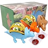 Dinosaur Taco Holders Set of 3,Holds 2 Tacos Each,Dinosaur Taco Stand for Kid,Tortilla Holder for Fun Taco Tuesday Party