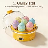 Macook Egg Cooker 7 Egg Capacity 350W LED Touch Auto Off Yellow view 5