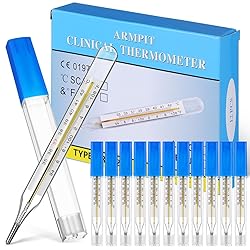 TOYANDONA 12PCS Glass Temperatures Measurement