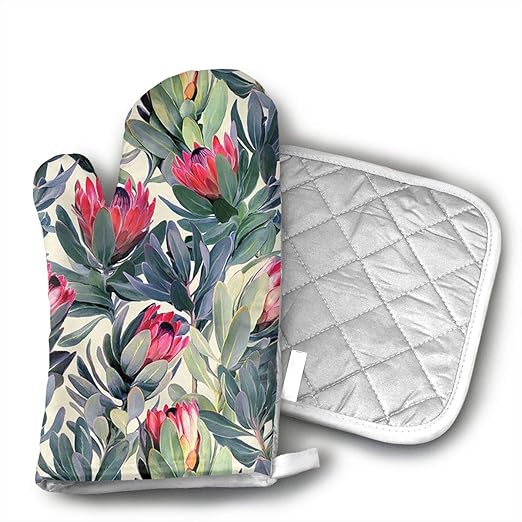 Miaowow Hawaii - Juego de Guantes y Soporte para macetas de Horno ...