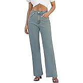 ETTELO Womens Jeans Hig Waisted Straight Leg Loose Stretchy Lightweight Tummy Control Trendy Jeans for Women 2025