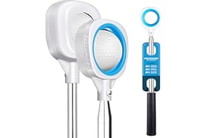 CHAMPKEY Performance Golf Ball Retriever Single Sided - Thicken Stainless Steel Shaft with Rubber Grip Golf Retriever - Available in 9Ft / 12Ft / 14.5Ft / 16.3Ft