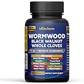 laslafarm 11in1 Wormwood Blend with Blended Black Walnut Hulls, 11 Natural Herbal Complex for Daily Wellness, 90 Capsules