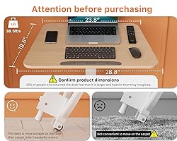 JOY worker Foldable Mobile Standing Desk, Pneumatic