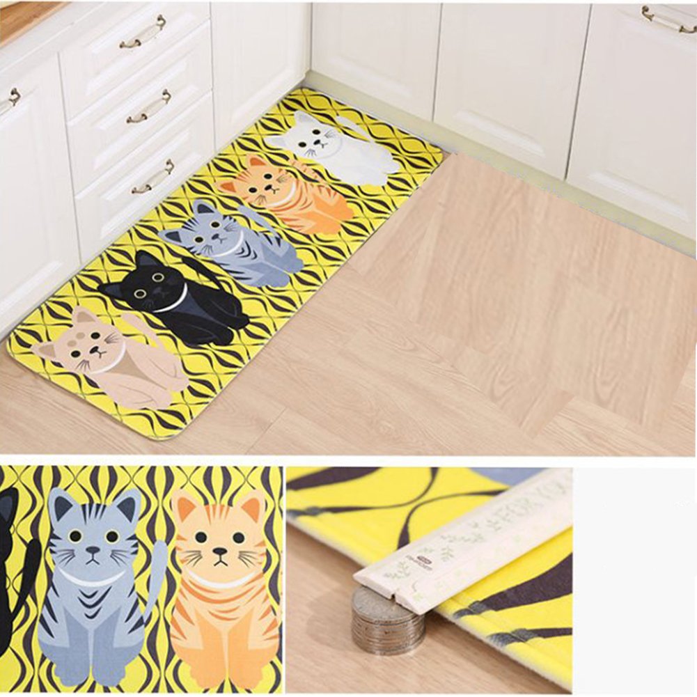 Vinmax Cartoon Doormat, Lovely Entrance Doormat Anti-slip Front Door Mat for Home Bathroom Kitchen Bedroom Living Room Carpet (B)