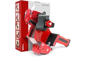 QILIMA Packing Tape Dispenser Gun 2" Light Seal Packing for Use Tape Dispenser Gun for Shipping, Moving, Carton and Box Seali