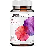 SUPER TEETH Oral Probiotic for Kids & Adults | 60 Strawberry Lactobacillus Reuteri Chewable Tablets | Freshens Bad Breath & Fights Cavities with BLIS M18 | Dental Probiotic to Support Oral Health