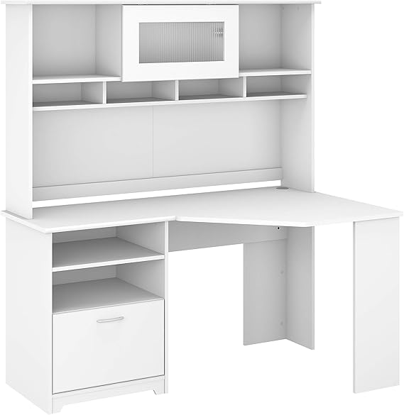 Cabot Eckschreibtisch mit Stall, seitlicher Aktenschrank und