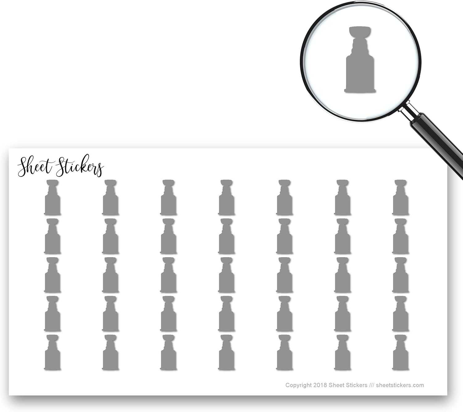 trophy sticker paper