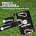 Nordic Pace Waterproof Tree Swing & Hammock Hanging Kit Straps with 2 Extra Strong 5 ft Straps, 2 Heavy Duty Snap Carabiners, Fast & Easy Swing Hanger Installation