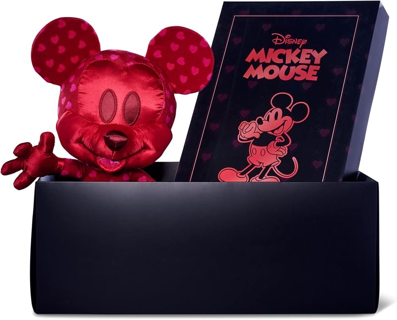 - Disney Plush Collezionabile di Mickey Mouse Love, 6315870307, edizione limitata luglio, dimensione 35 cm, con scatola da collezione, Esclusiva Amazon