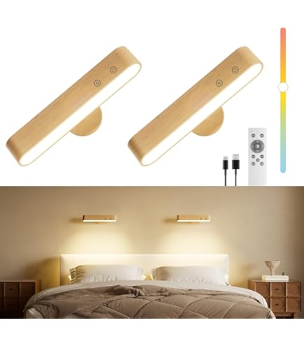 HBGFHG Led 360° Rotatable Magnetic Light Battery Operated Wall Lights