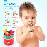 hahaland 22pc Fabric Fishing Game Montessori Toys for 1 Year Old Kids view 5