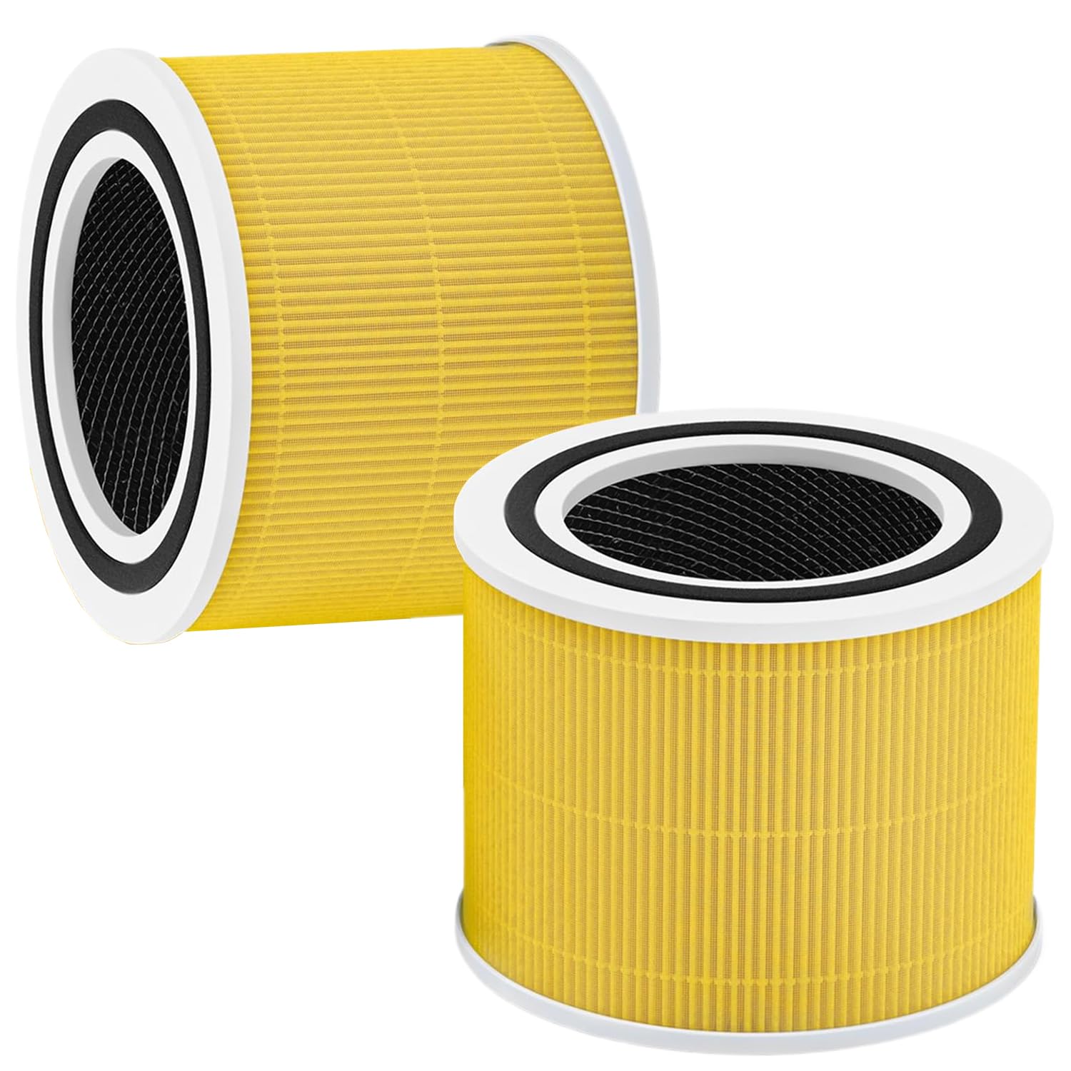 Photo 1 of Core 300 Replacement Filter for levoit Core 300 and Core 300S VortexAir Air Purifier, Core 300-RF, 3-in-1 Activated Carbon Filtration System (Yellow, 2 Pack)