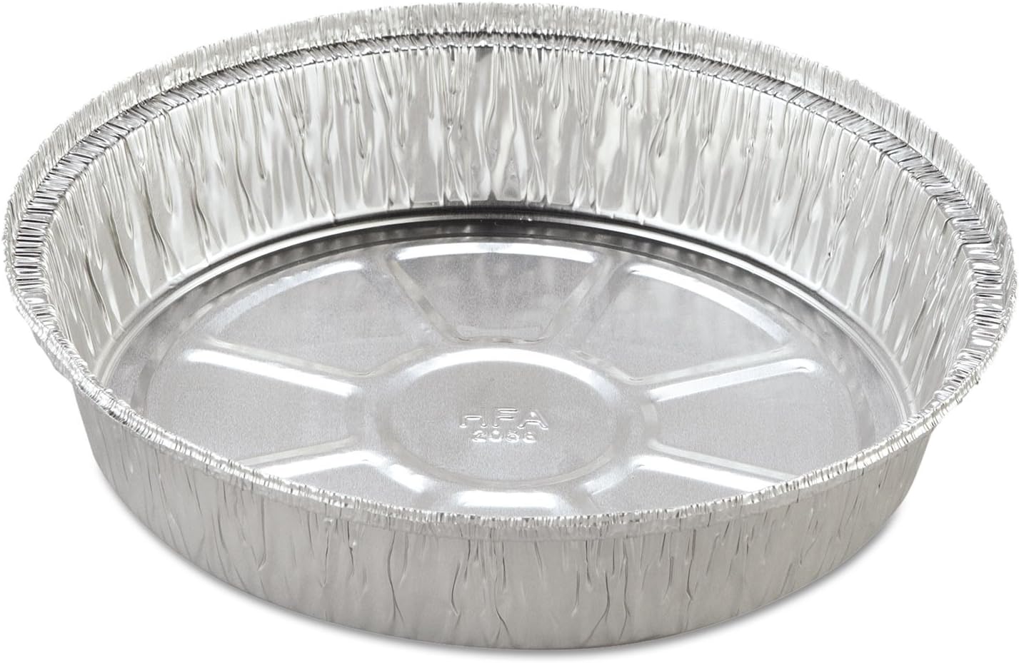 Handi-Foil 2058-30 Round Aluminum Container, 37 oz, 8 in - 500 Containers per Case.