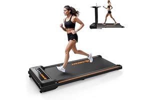 AIRHOT Walking Pad Treadmill, 2.5HP Under Desk Treadmill with Remote Control & LED Display, Quiet Desk Treadmill for Compact Space, Portable Treadmill for Home Office Use