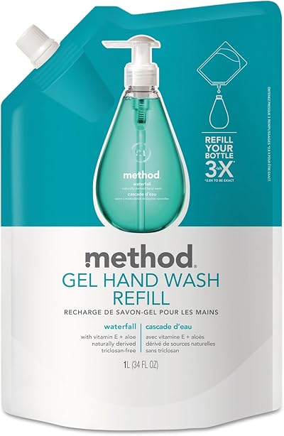 Method Gel Hand Wash Refill Pouch Waterfall 34 oz
