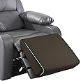 BALAPET Large Recliner Leg Pillow, Memory Foam Recliner Cushion Wedge Shape Recliner Footrest Extender,Leg、Back and Lumbar Support Pillow with Adjustable Elastic Straps for Recliner,Sofa(Coffee)