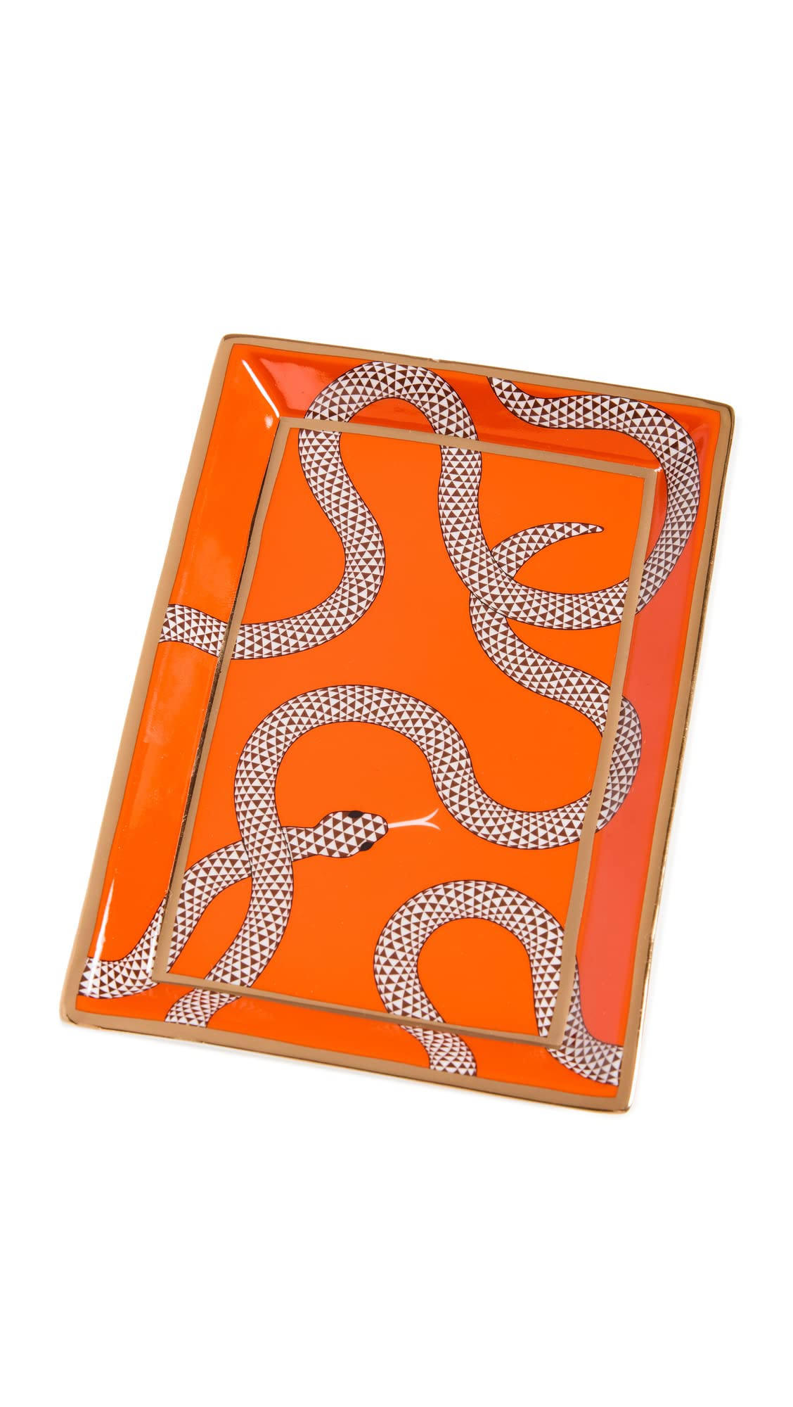 Jonathan Adler Eden Rectangular Tray, Orange